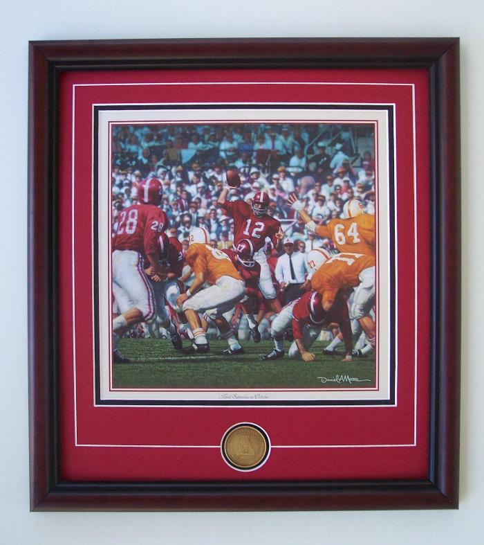 Framed Daniel Moore Alabama Football Prints - Third Saturday in October ...